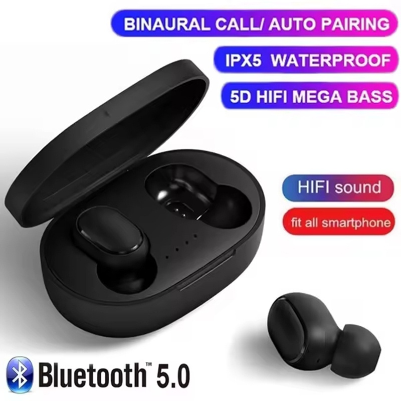 Bluetooth Earphone Tws - Auriculares A6S TWS inalámbricos Bluetooth 5,0,