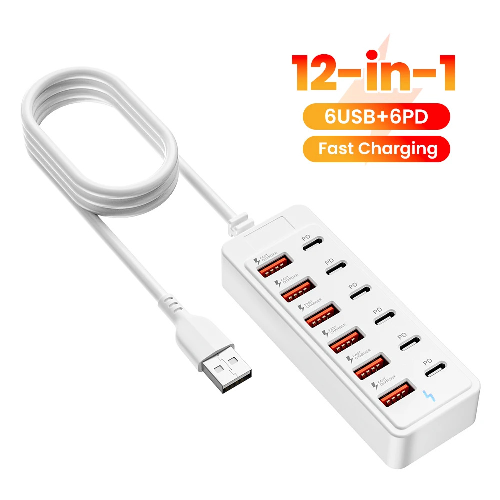 Usb C Hub - Cargador de Coche de Carga Rápida