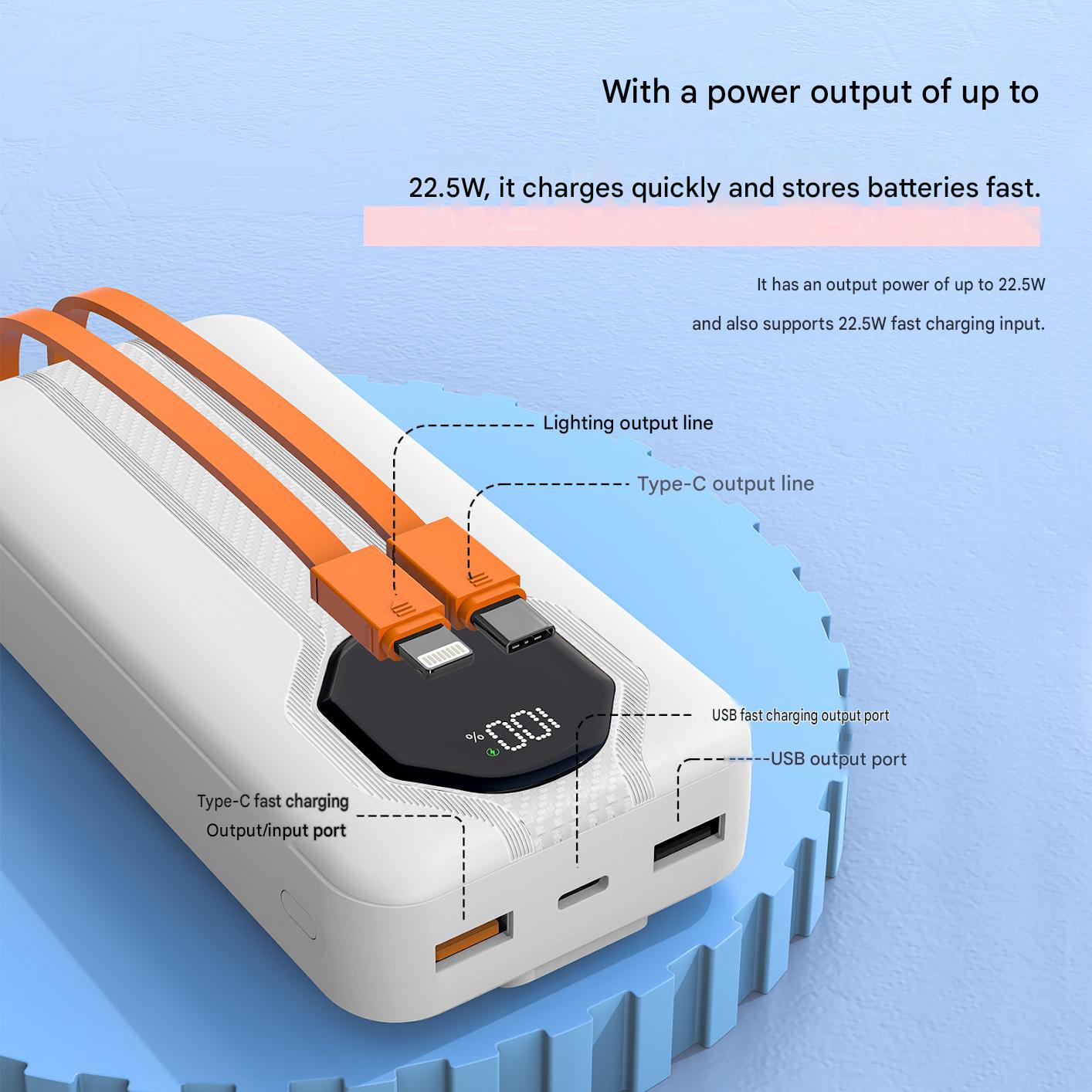 Portable Charger 20000Mah - Batería Externa de 20000mAh con Pantalla