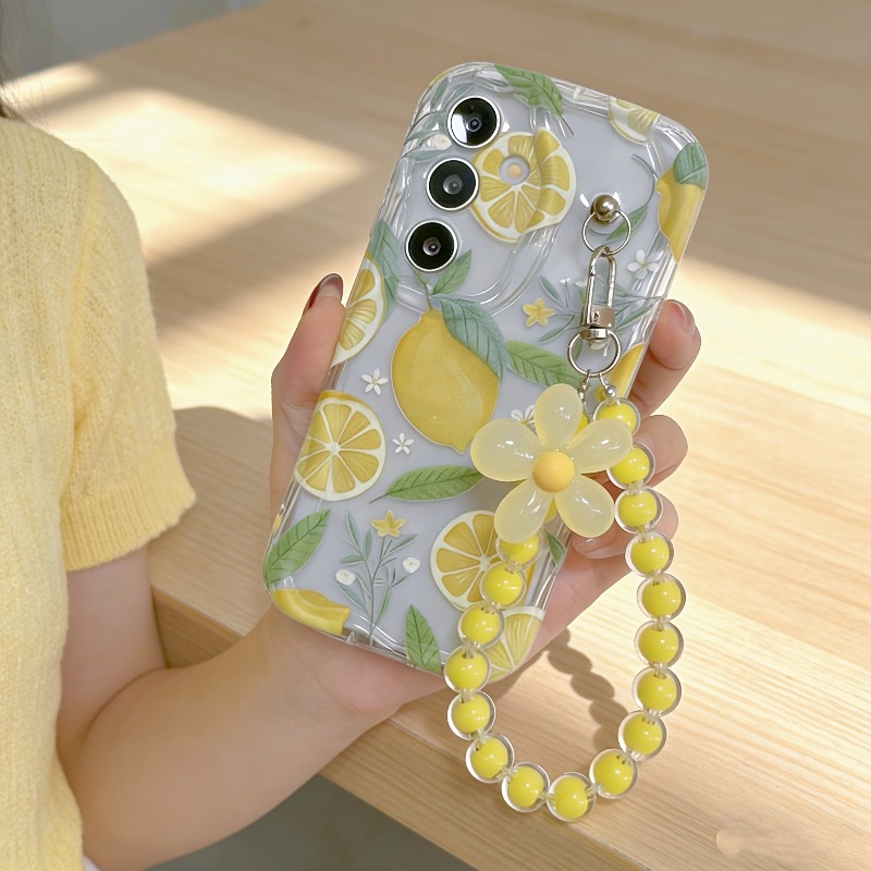 Yellow Phone Accessories - Funda para Teléfono con Cordón y