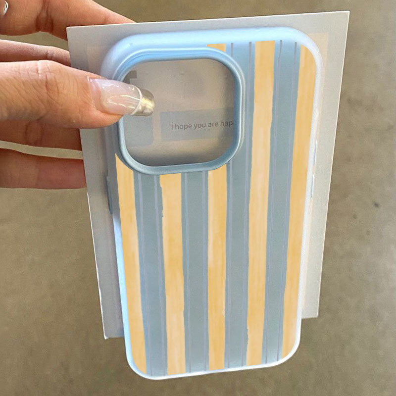 Yellow Phone Accessories - Elegante Funda de Teléfono con Rayas