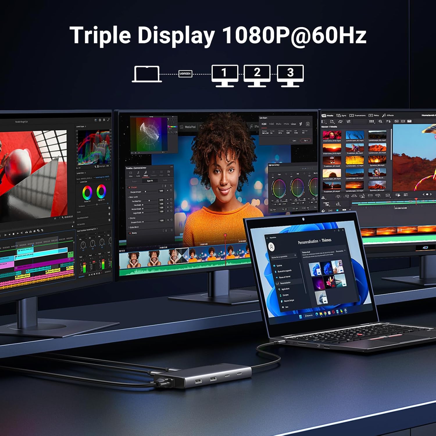 Usb C Hub - UGREEN Estación de Conexión USB C