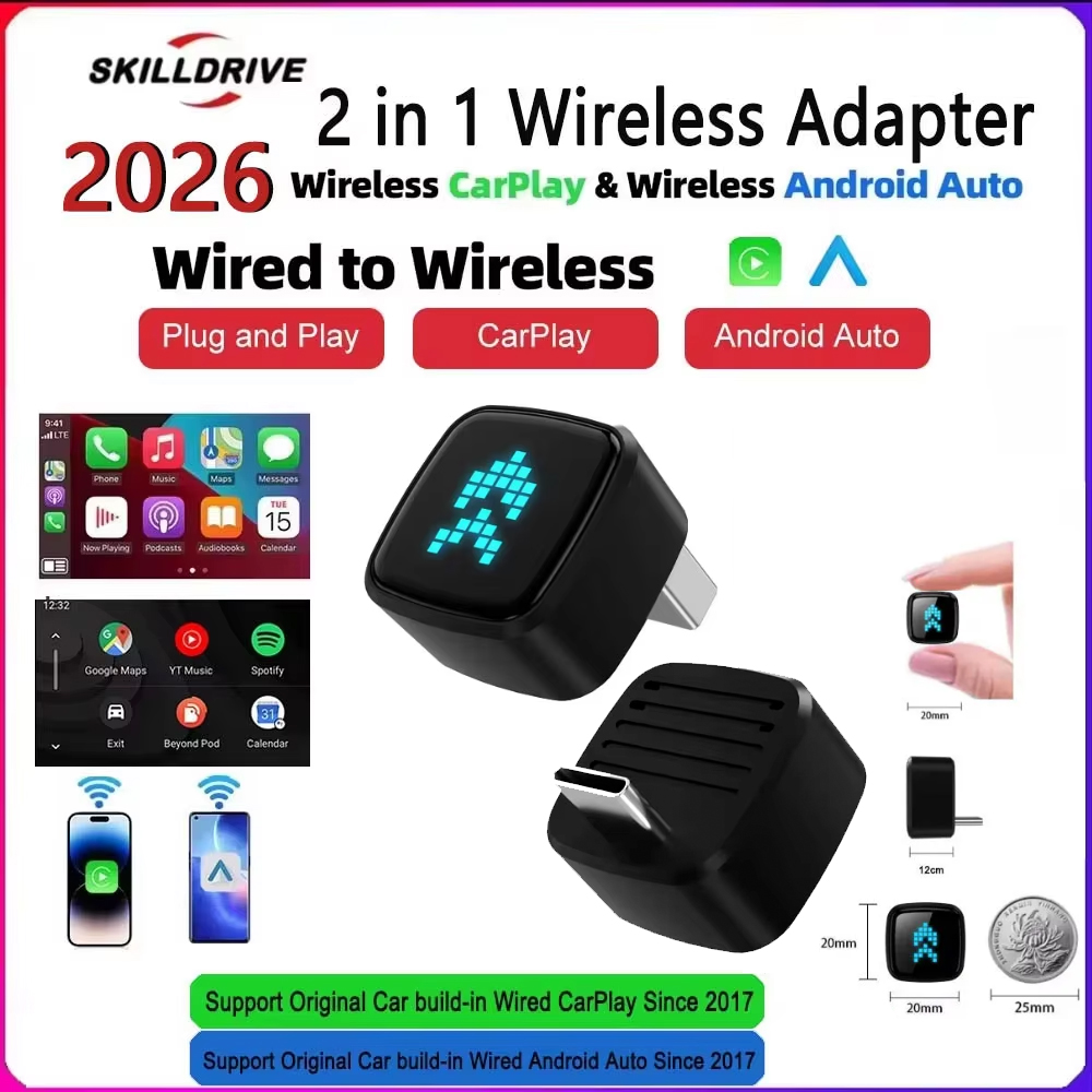 Usb C Hub - Adaptador Inalámbrico CarPlay 2 en 1