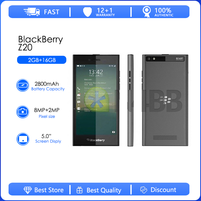 Phone Accessories Display - Blackberry Leap-teléfono inteligente Z20 reacondicionado, dispositivo
