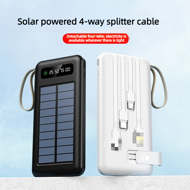 Portable Charger 20000Mah - Banco de Energía Solar Portátil de
