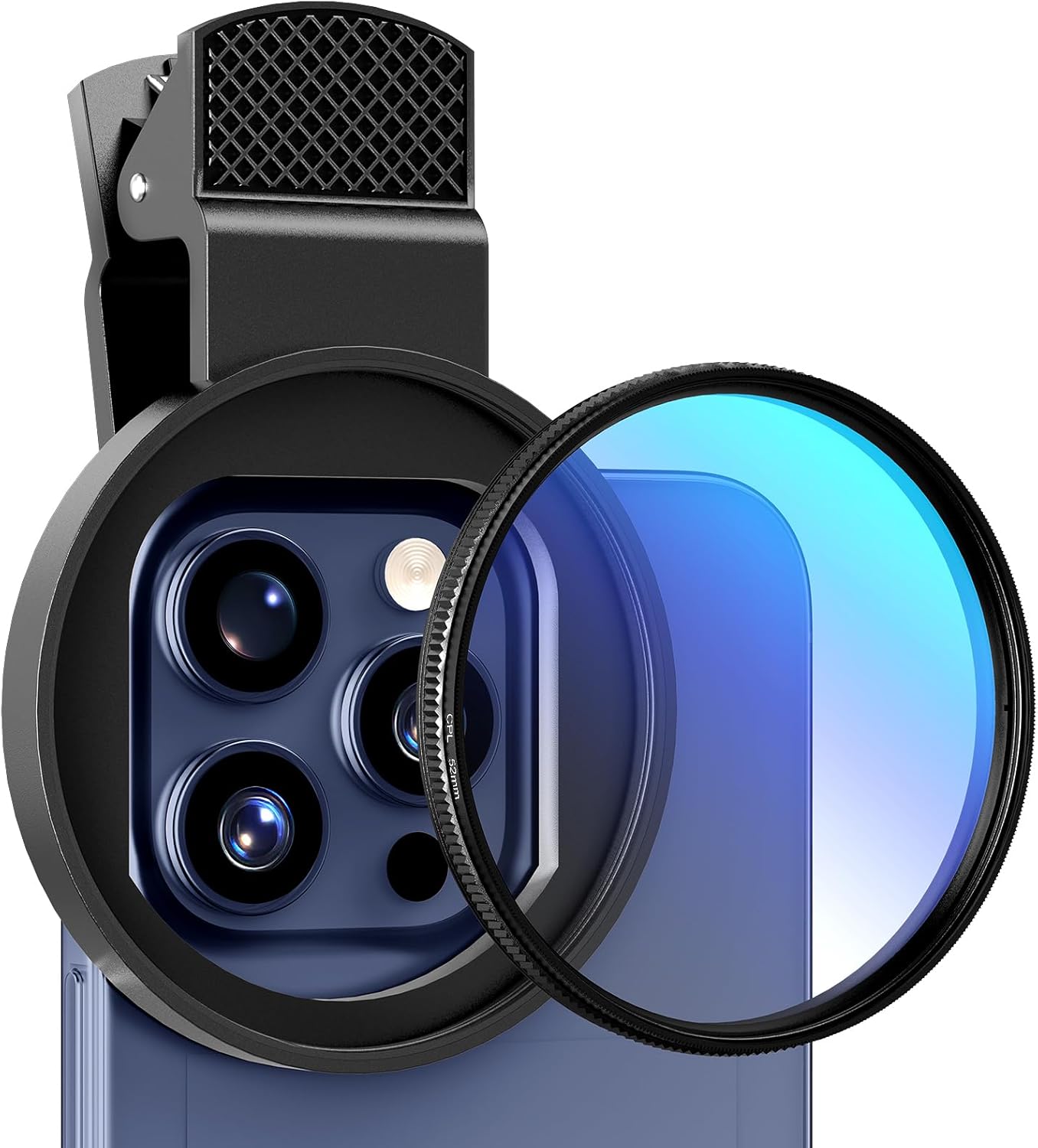 Lens Camera Clip - Kit de filtro CPL/UV con clip