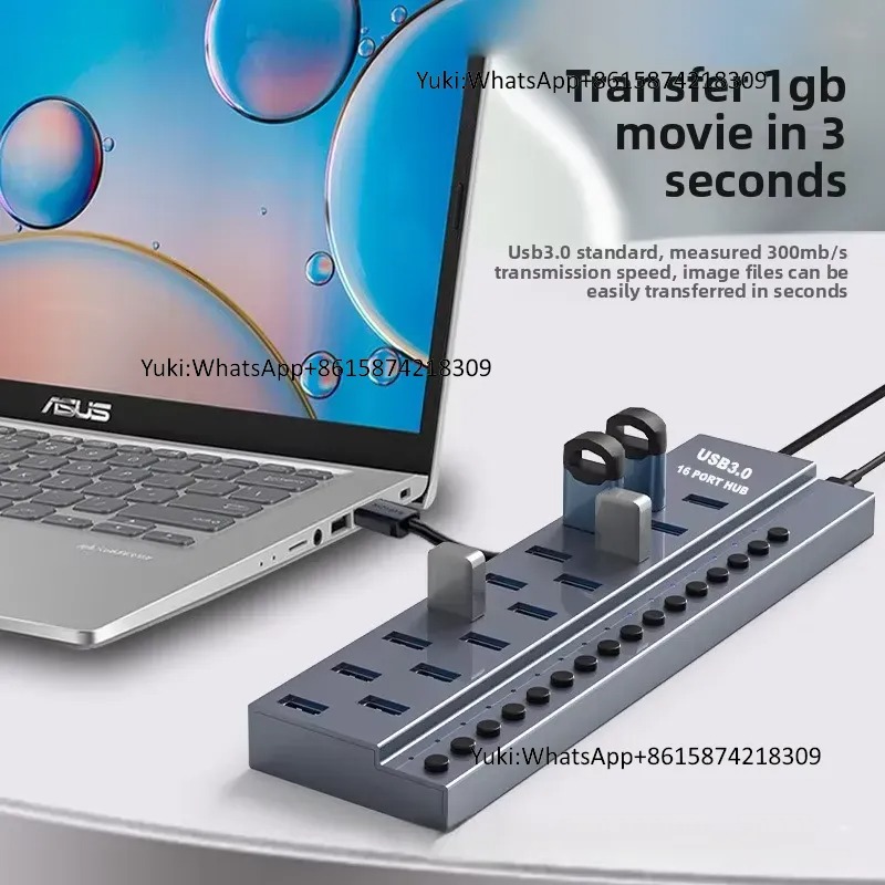 Usb C Hub - Hub USB de 10 Puertos con