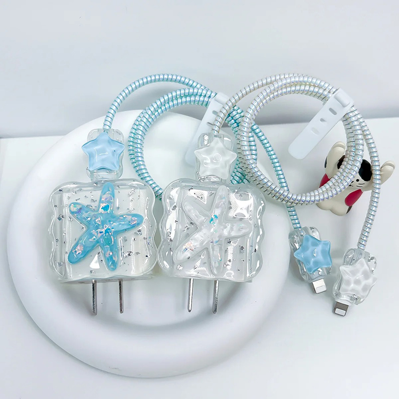 Phone Accessories Aesthetic - Funda protectora de Cable USB con