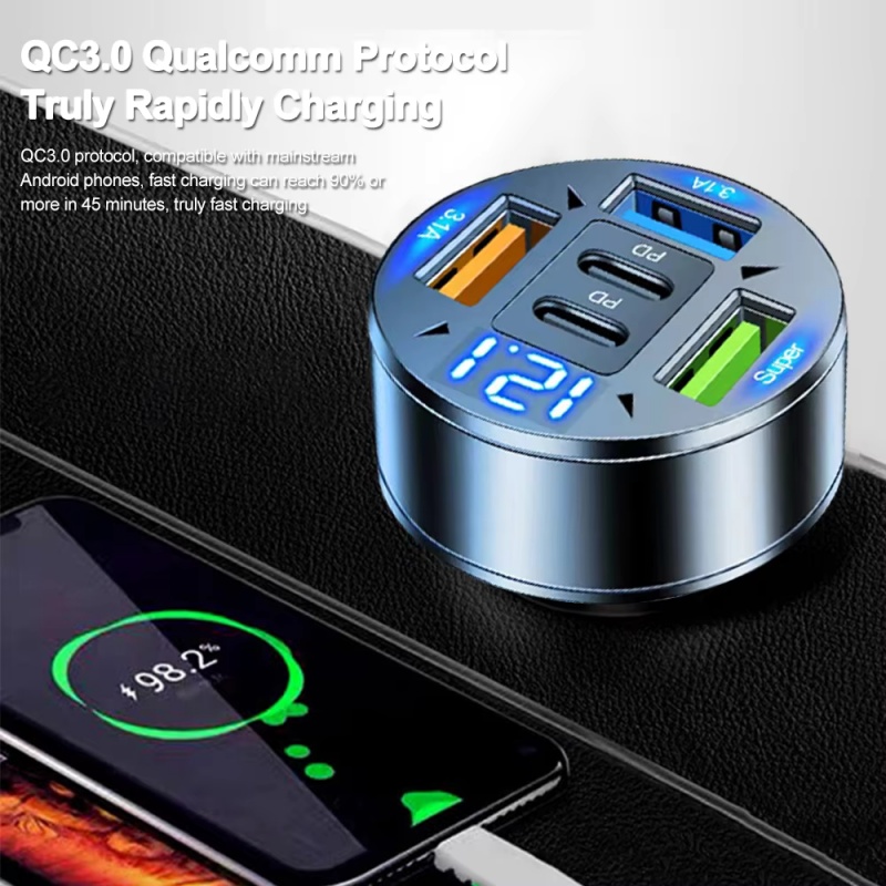 Cargador de Coche 250W 5 en 1  - Usb C Hub reseña y precio
