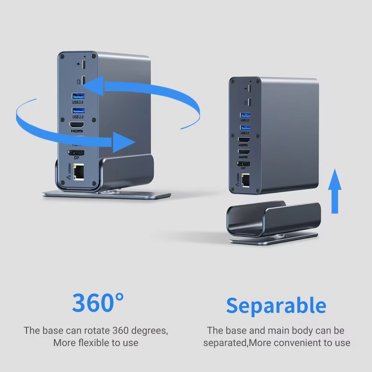 Base Giratoria MST con Pantall - Usb C Hub reseña y precio