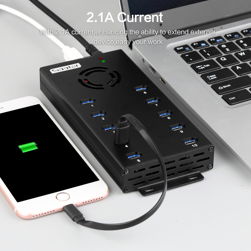 Hub industrial USB-C de 10 pue - Usb C Hub reseña y precio