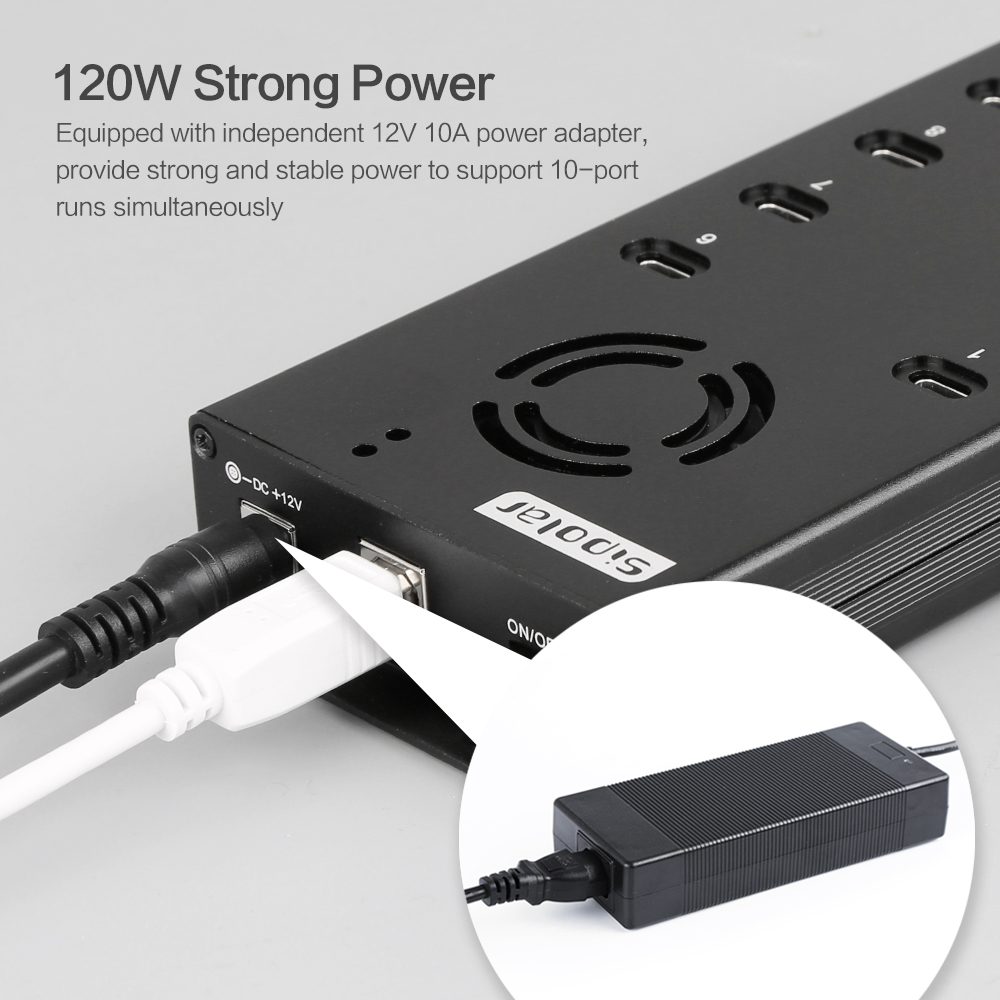 Hub industrial USB-C de 10 pue - Usb C Hub reseña y precio