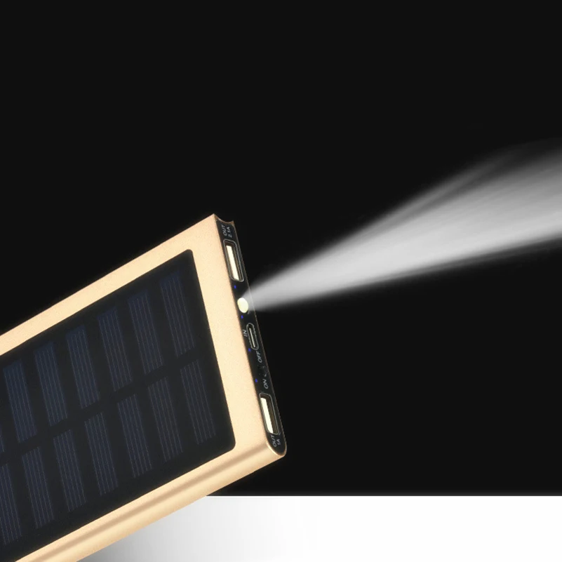 Banco de energía Solar de 2000 - Portable Charger 20000Mah reseña y precio