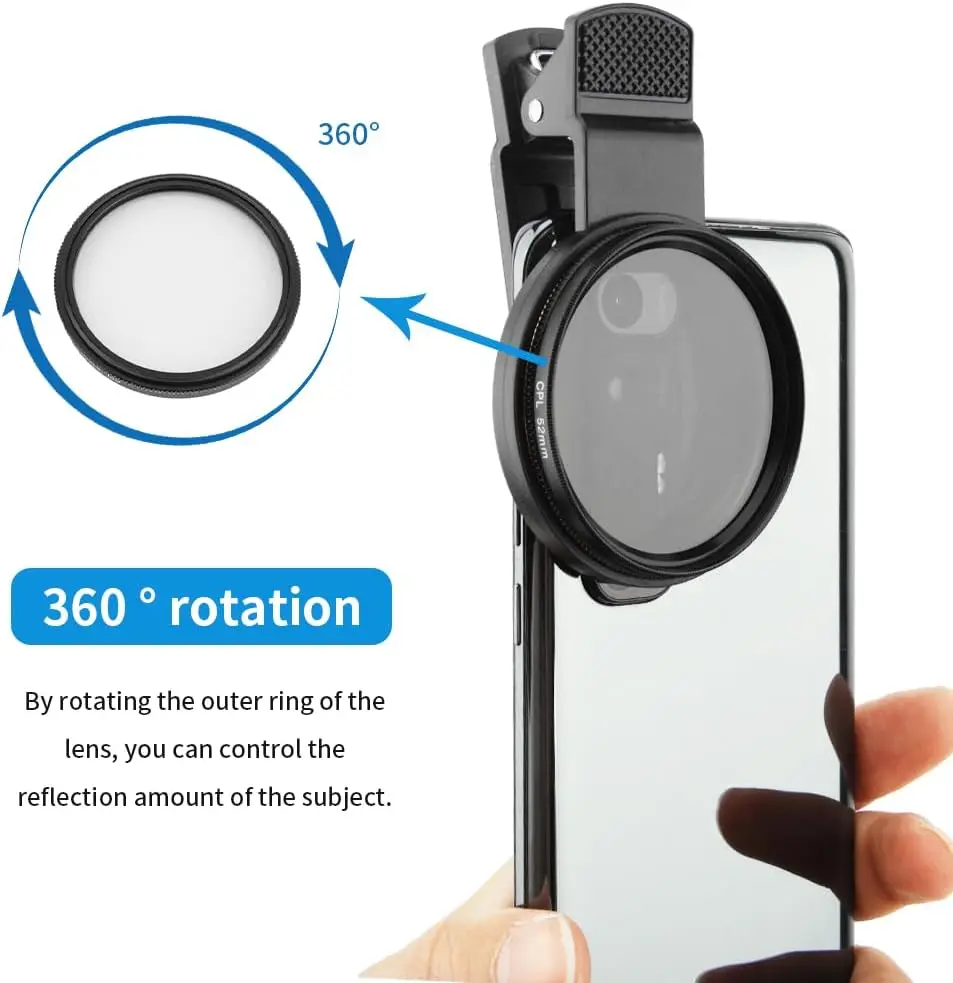 MINI soporte de filtro de telé - Lens Camera Clip reseña y precio