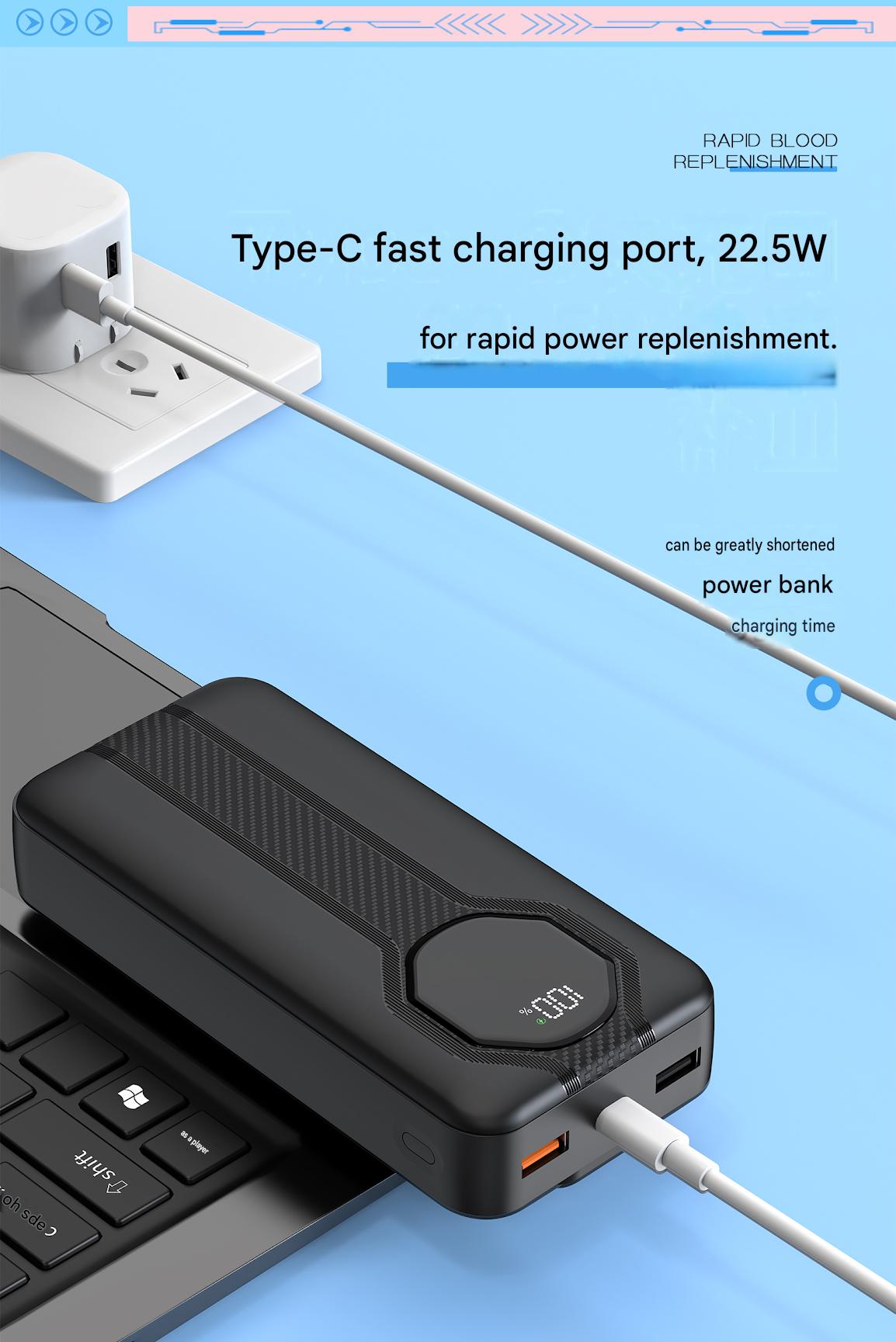 Batería Externa de 20000mAh co - Portable Charger 20000Mah reseña y precio