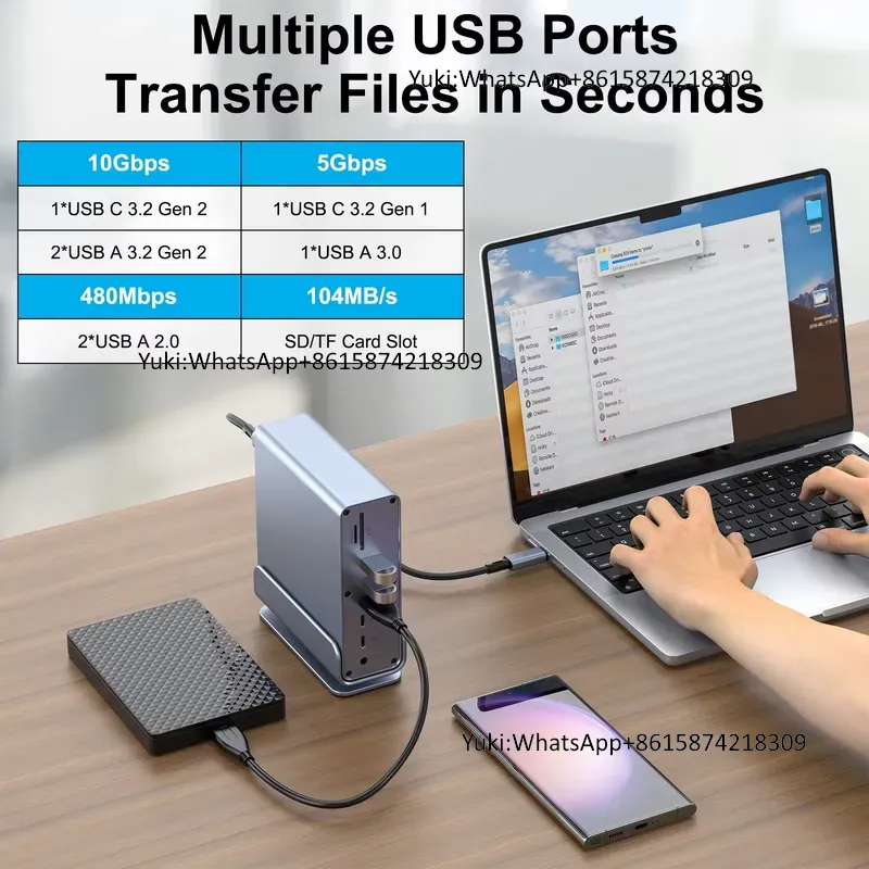 Base de Conexión USB C ODM 16  - Usb C Hub reseña y precio