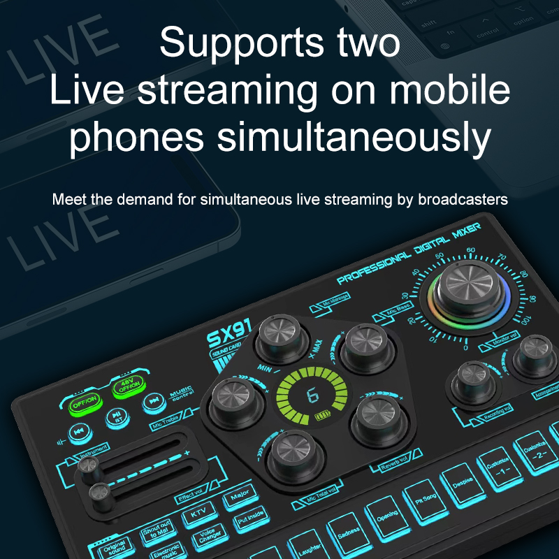 Mezclador de Audio SX91 de 48V - Gaming Controller Phone reseña y precio