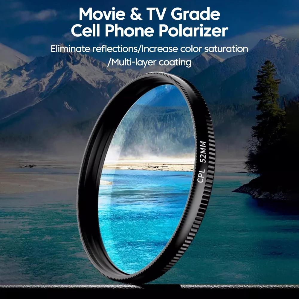 Filtro de Lente CPL de 52 mm p - Lens Camera Clip reseña y precio