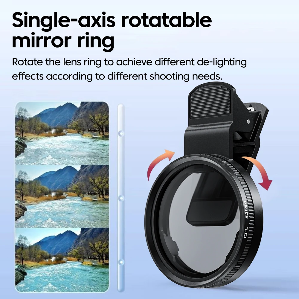 Filtro de Lente CPL de 52 mm p - Lens Camera Clip reseña y precio