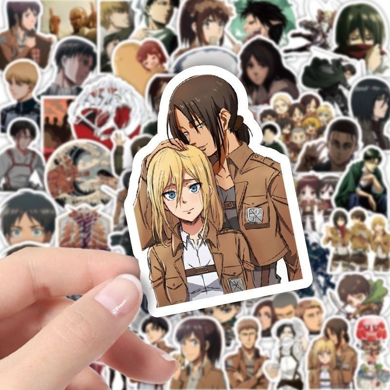 60 pegatinas de anime de Attac - Phone Accessories Aesthetic reseña y precio