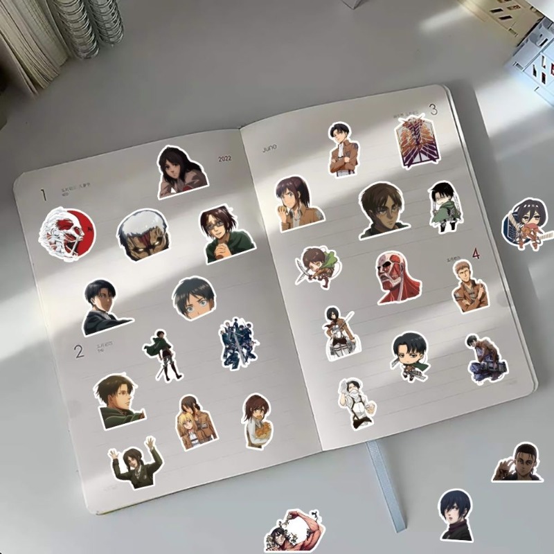 60 pegatinas de anime de Attac - Phone Accessories Aesthetic reseña y precio