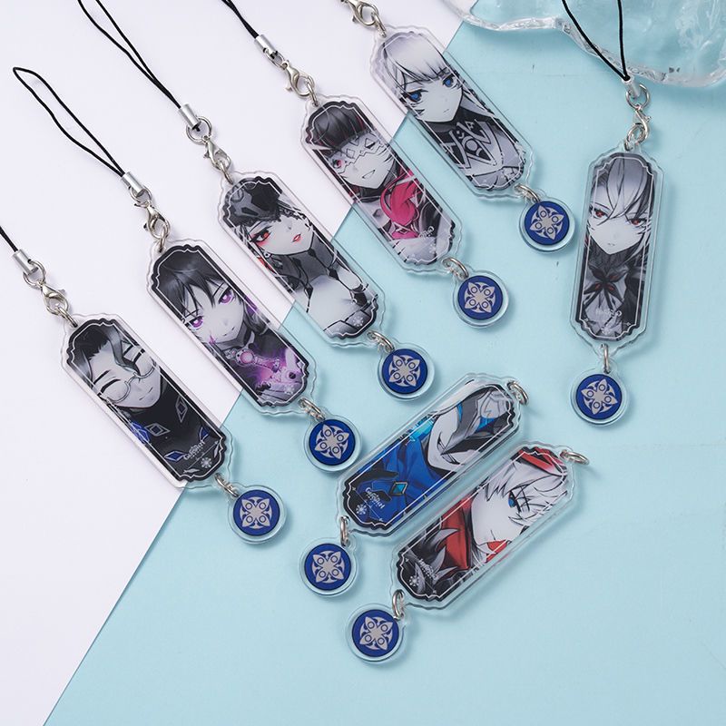 8 piezas Llavero de Anime Gens - Phone Accessories Jewelry reseña y precio