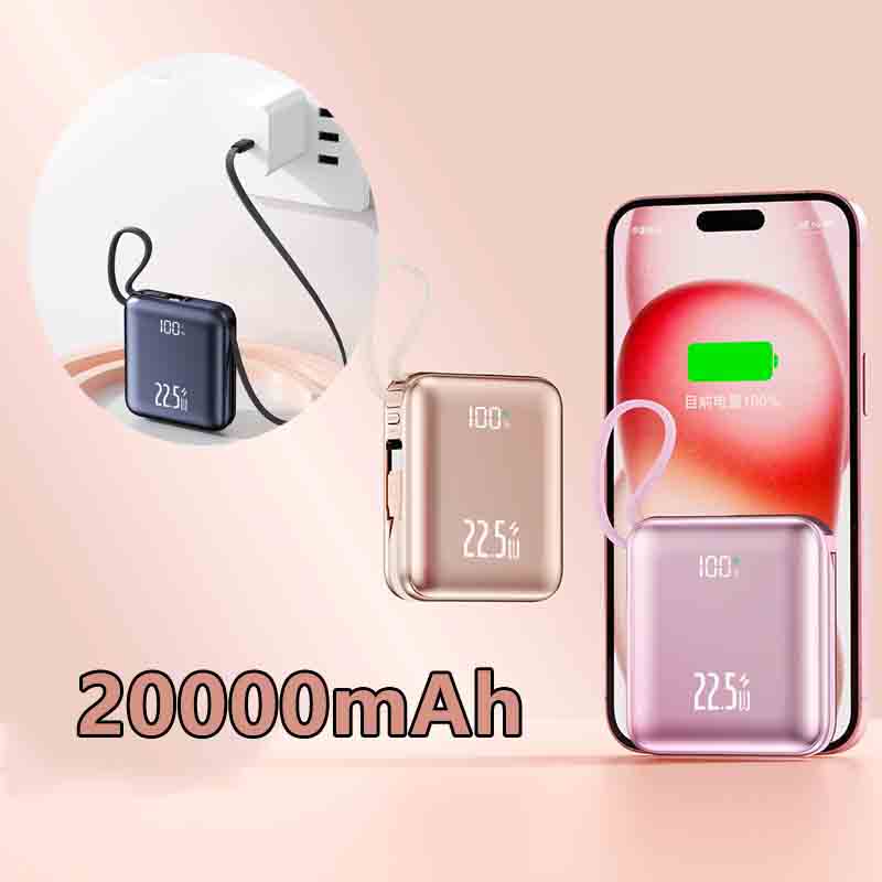 Mini banco de energía bonito c - Portable Charger 20000Mah reseña y precio