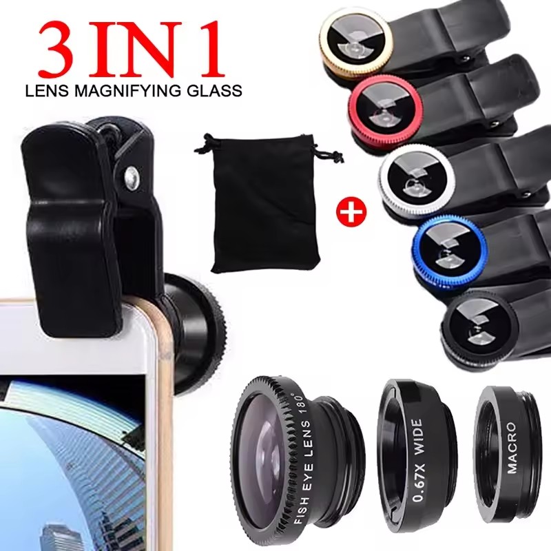 Lente de teléfono 3 en 1 tipo  - Lens Camera Clip reseña y precio