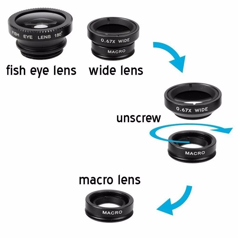 Lente de teléfono 3 en 1 tipo  - Lens Camera Clip reseña y precio