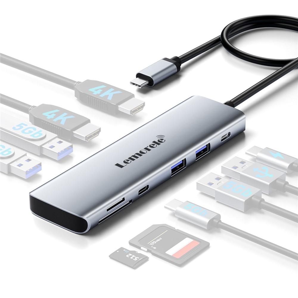 LEMORELE TC91 Hub USB-C 10 en  - Usb C Hub reseña y precio
