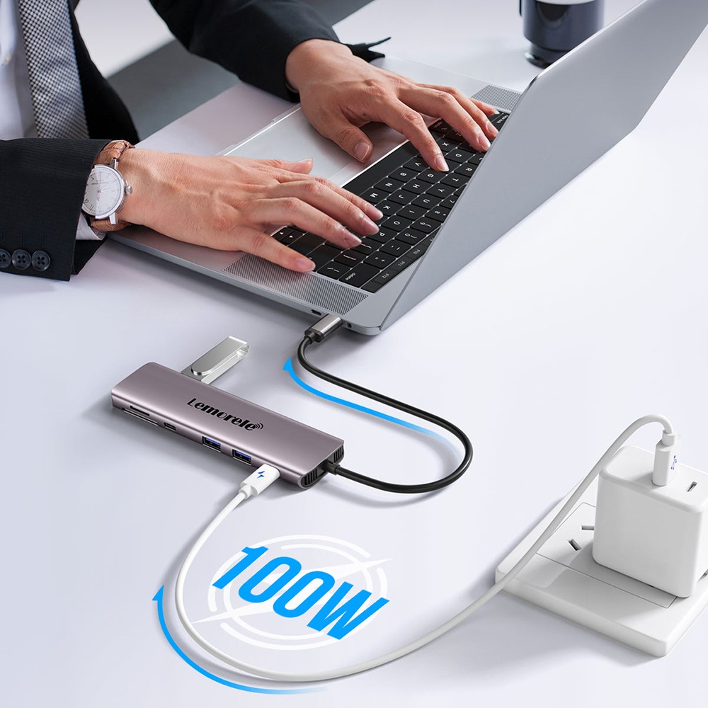 LEMORELE TC91 Hub USB-C 10 en  - Usb C Hub reseña y precio