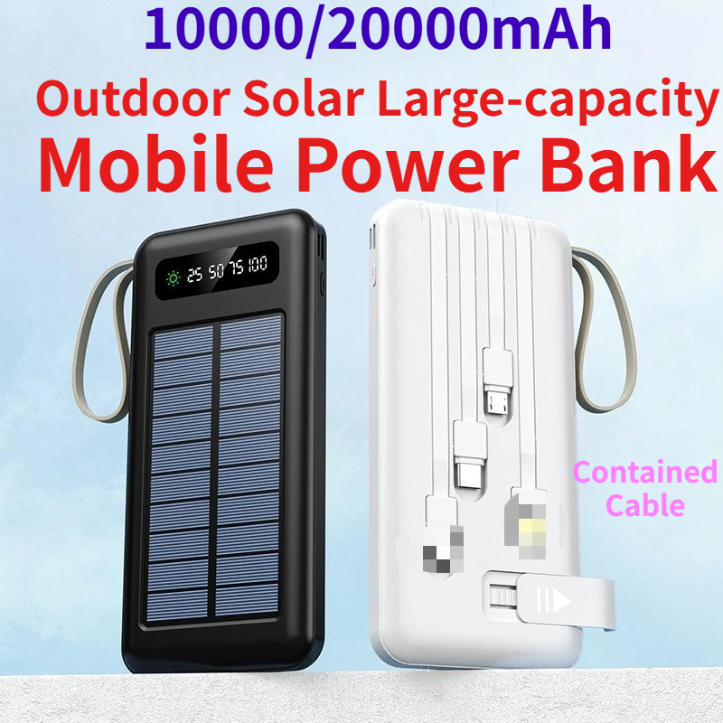 Banco de Energía Solar Portáti - Portable Charger 20000Mah reseña y precio