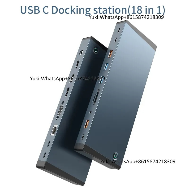 Hub USB Tipo-C 18 en 1, HDTV,  - Usb C Hub reseña y precio