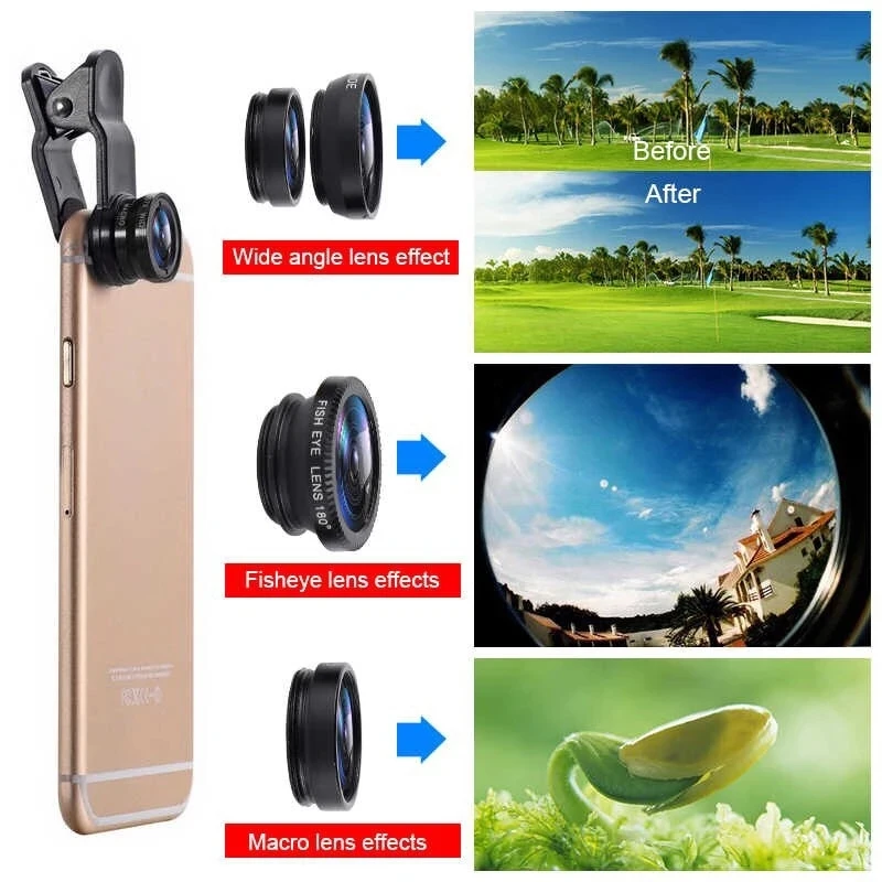 Lente de Cámara 3 en 1 con Ojo - Lens Camera Clip reseña y precio
